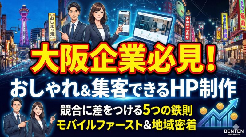 大阪でおしゃれなホームページ制作を成功させる5つのポイント完全ガイド