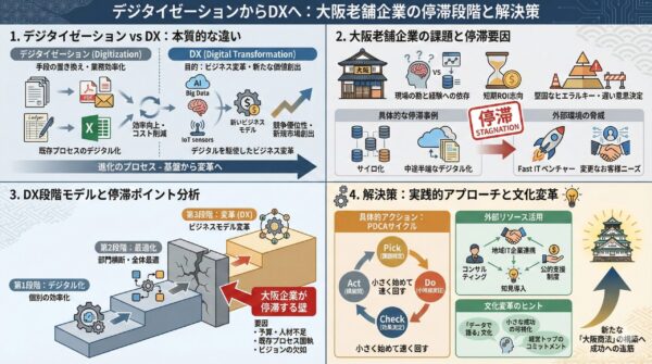 2026年大阪中小企業DX：価値創造で差別化する理由と方法