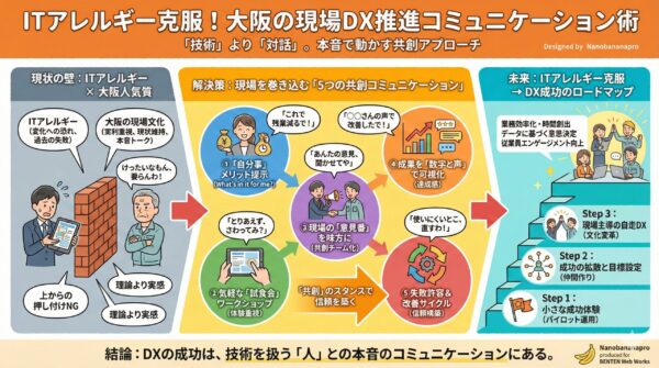 ITアレルギー克服から始める大阪の現場DX推進コミュニケーション術