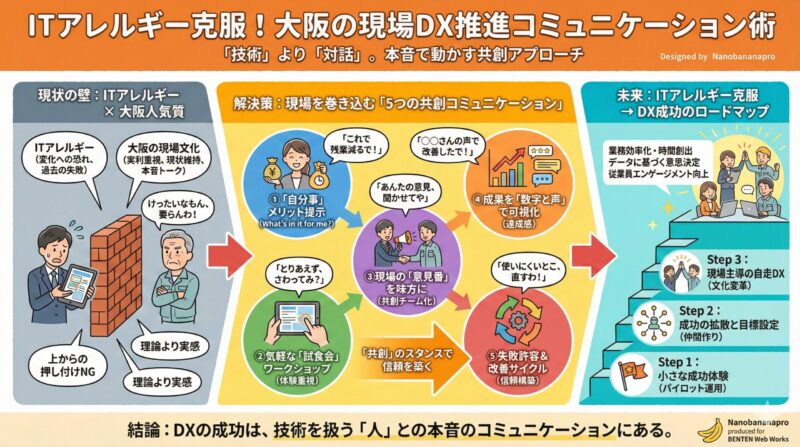 ITアレルギー克服から始める大阪の現場DX推進コミュニケーション術