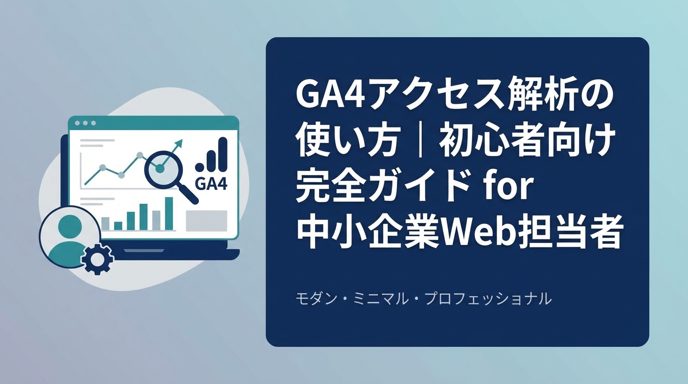 BENTEN Web Works - blog-アクセス解析-GA4-使い方-初心者