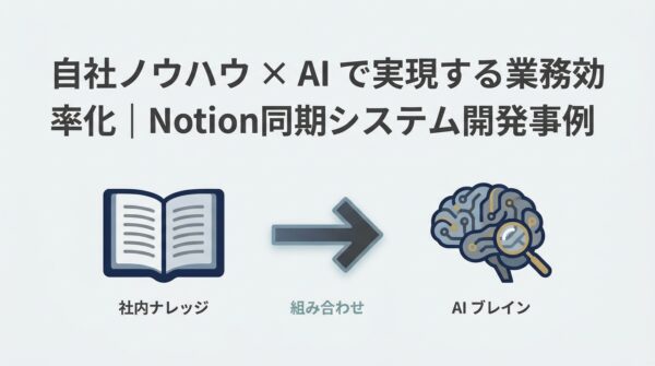 自社ノウハウ × AI で実現する業務効率化｜Notion同期システム開発事例