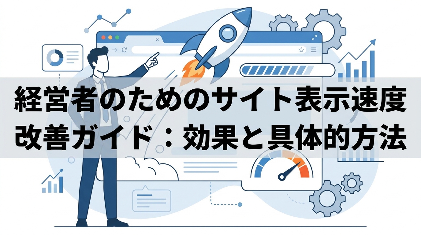 経営者のためのサイト表示速度改善ガイド:効果と具体的方法