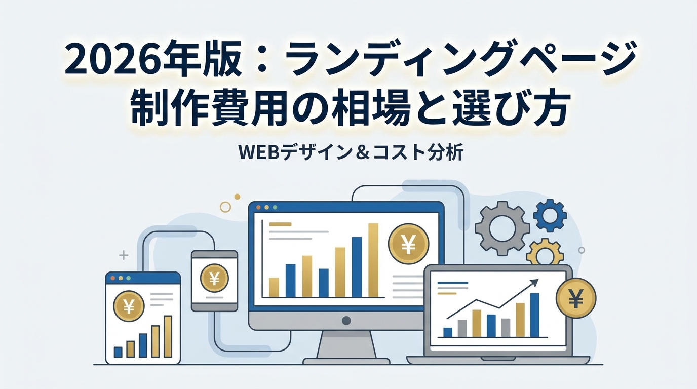 2026年版：ランディングページ制作費用の相場と選び方
