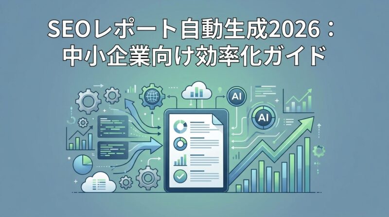 SEOレポート自動生成2026：中小企業向け効率化ガイド
