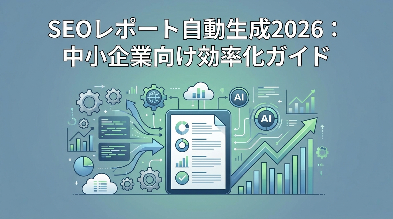 SEOレポート自動生成2026:中小企業向け効率化ガイド