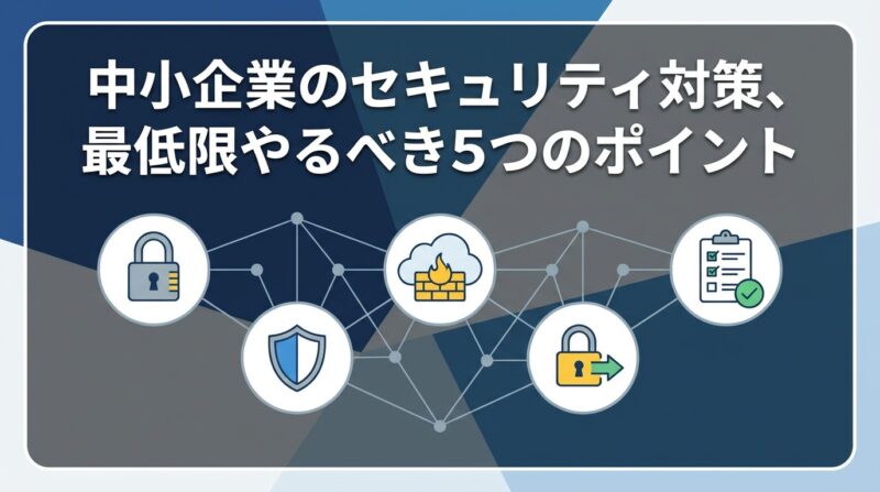 中小企業のセキュリティ対策、最低限やるべき5つのポイント
