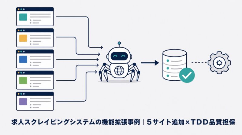 「壊さず拡張する」を担保した求人スクレイピングシステムの機能拡張（5サイト追加）