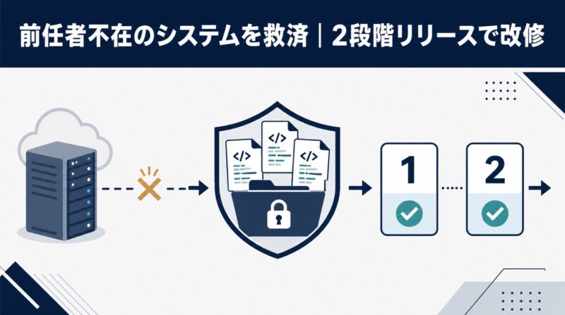 前任者のソース管理が失われかけた会員システムを、救済して2段階で改修した事例｜システム保守