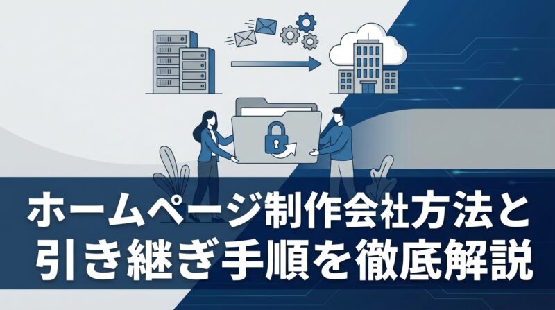 ホームページ制作会社の変更方法と引き継ぎ手順を徹底解説