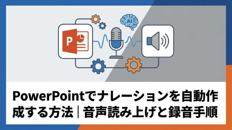 PowerPointでナレーションを自動作成する方法｜音声読み上げと録音手順