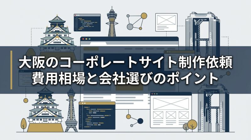 大阪のコーポレートサイト制作依頼｜費用相場と会社選びのポイント