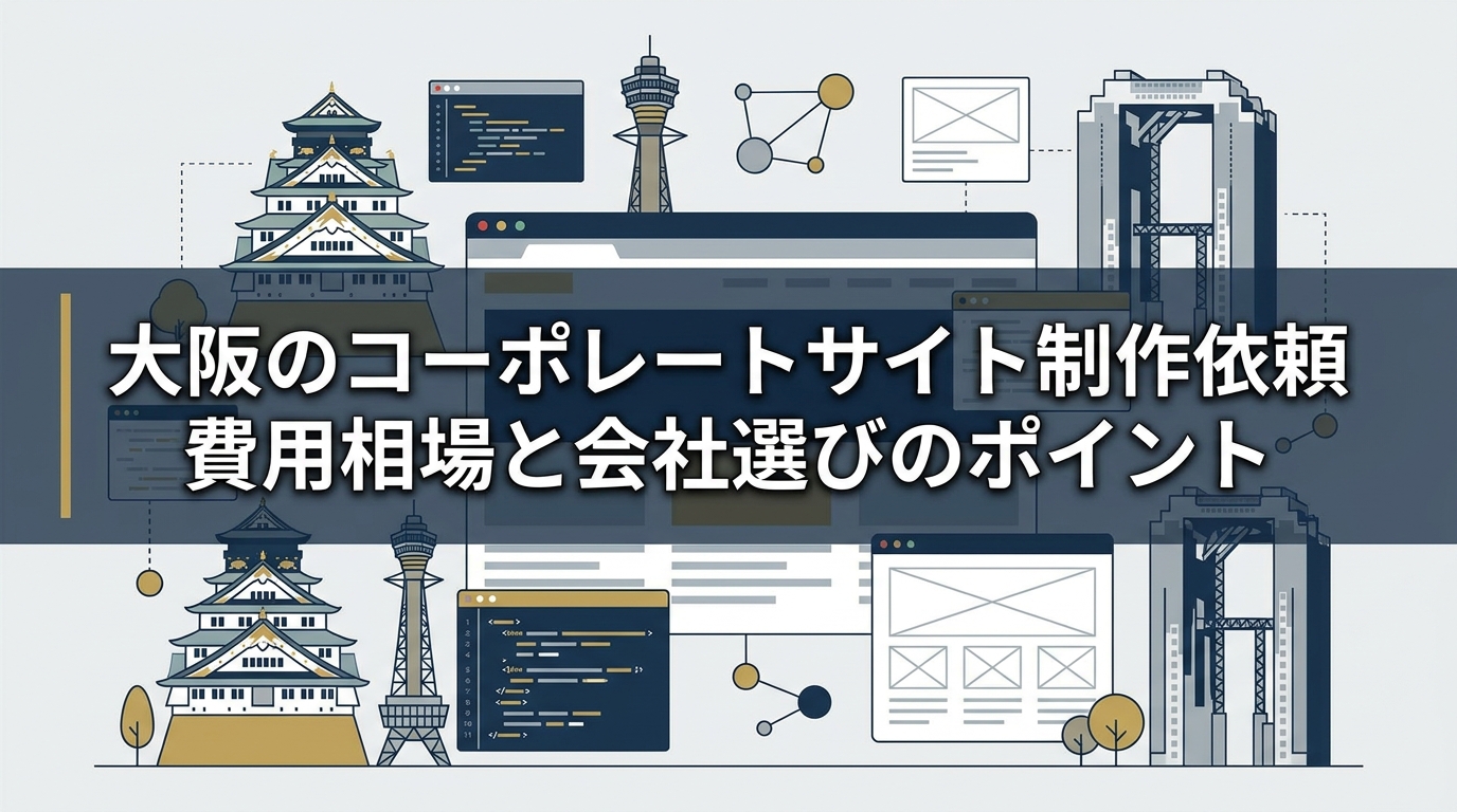 大阪のコーポレートサイト制作依頼｜費用相場と会社選びのポイント